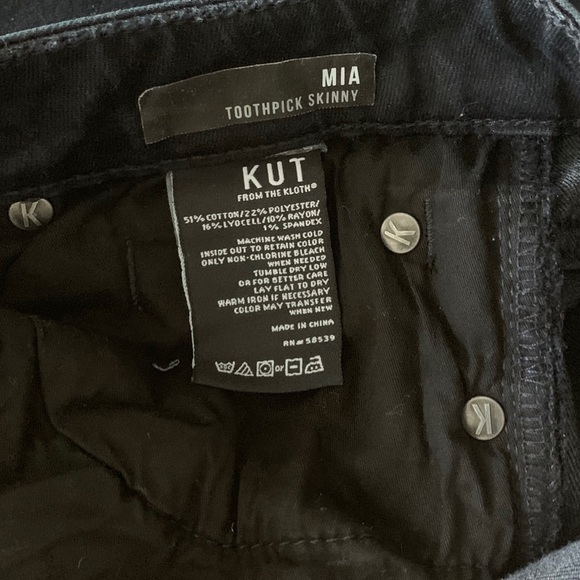 Kut From The Kloth Mia Star Print Skinny Jeans 6 - Picture 6 of 7